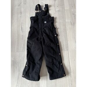 Polar King By Key Duck Insulated Bibs Overalls Youth Small Farm Kid Black Denim